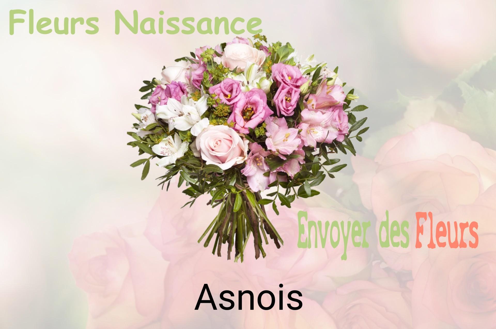 Bouquet de fleurs de naissance livré à Asnois