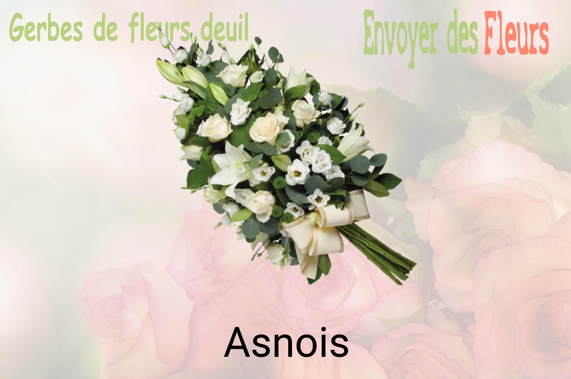 Gerbe de fleurs de deuil livrée à Asnois